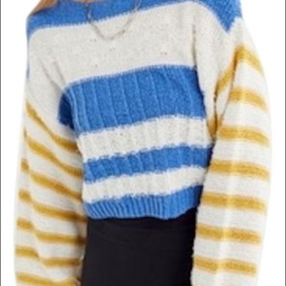 Striped Urban Outfitters Cropped Sweater